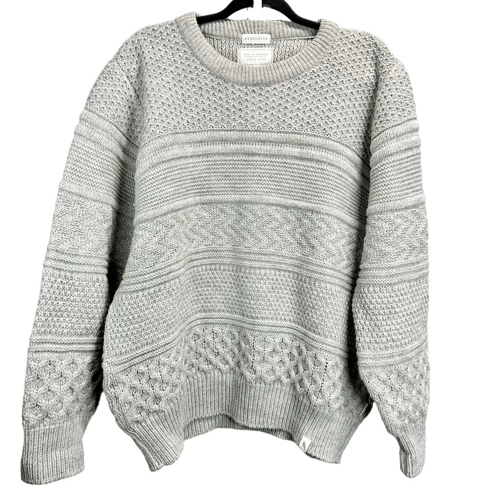PEREGRINE Cable Knit Wool Sweater